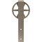 Ekena Millwork Premium Wagon Wheel Roller Hanger w/ Bolts for Barn Door for 2 1/4" Doors, White Bronze GB60015RWWZ - alternate 1